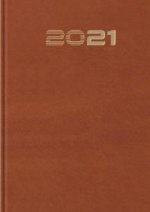 Opakowanie Terminarz 2021 Standard B6 brązowy