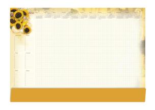 Opakowanie Terminarz Planer 2021 A2 z listwą MiP Słoneczniki