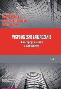 Opakowanie Współczesne zarządzanie Tom 3 Koncepcje metody