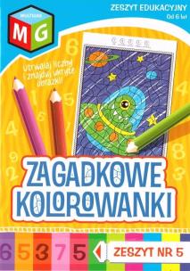 Okładka książki Zagadkowe Kolorowanki nr 5