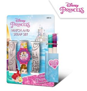 Opakowanie Zegarek elektroniczny + 2 paski Księżniczki