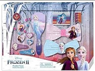 Opakowanie Zestaw biżuterii i akcesoriów do włosów Frozen 2