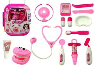 Opakowanie Zestaw lekarski w walizce różowy