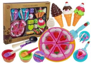 Zestaw Słodyczy Desery Lody Ciasteczka Akcesoria. Wydawca: Lean Toys. Multiszop.pl Opakowanie Zestaw Słodyczy Desery Lody Ciasteczka Akcesoria