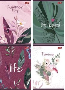 Opakowanie Zeszyt A5/60K kratka Leaves (10szt)