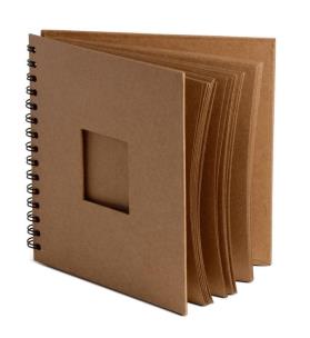 Opakowanie Album na spirali z okienkiem 30K brązowe Eco