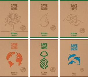 Opakowanie Brulion A5 96k Herlitz eco line pakiet 5 sztuk