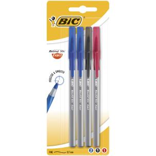 Opakowanie Długopis BIC Round Stic Exact  mix AST blister 4szt