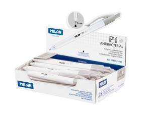 Opakowanie Długopis P1 Antibacterial czarny (25szt) MILAN
