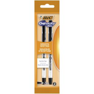 Opakowanie Długopis żelowy BIC Gel-ocity Stic 0.5mm czarny pouch 2szt