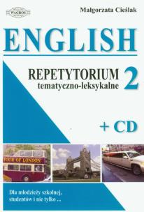 Okładka książki English 2 Repetytorium tematyczno-leksykalne z płytą CD