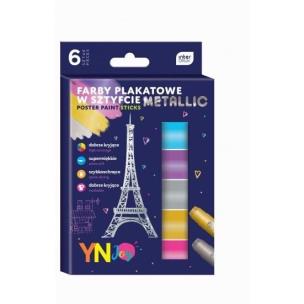 Opakowanie Farby plakatowe w sztyfcie Metallic 6 kolorów