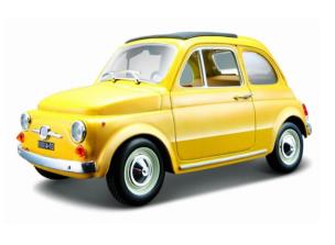 Opakowanie Fiat 500 F 1965 Yellow 1:24 BBURAGO