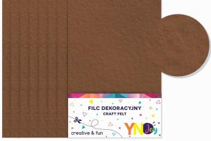 Opakowanie Filc dekoracyjny brązowy YNJ 8szt NOSTER