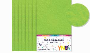 Opakowanie Filc dekoracyjny zielony YNJ 8szt NOSTER