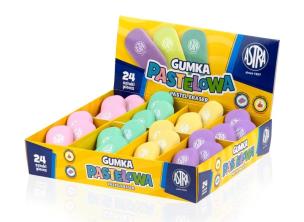 Opakowanie Gumka pastelowa (24szt) ASTRA