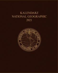 Kalendarz 2021 National Geographic Brązowy. Autor:   Praca zbiorowa. Multiszop.pl Okładka książki Kalendarz 2021 National Geographic Brązowy