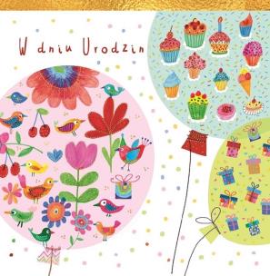 Opakowanie Karnet KW Balony Pattern