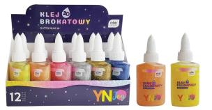 Opakowanie Klej brokatowy 3D 40g mix YNJ (12szt) NOSTER