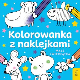 Okładka książki Kolorowanka z naklejkami. Małe zwierzątka