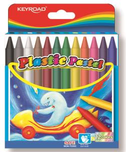 Opakowanie Kredki Keyroad woskowe sześciokątne 12 kolorów