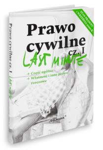 Okładka książki Last Minute. Prawo cywilne cz.1 01.09.2020