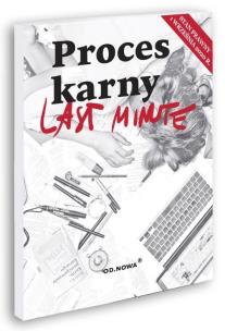 Okładka książki Last Minute. Proces karny 01.09.2020