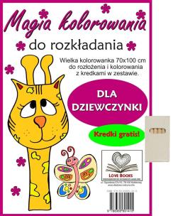 Okładka książki Magia kolorowania do rozkładania. Dla dziewczynki