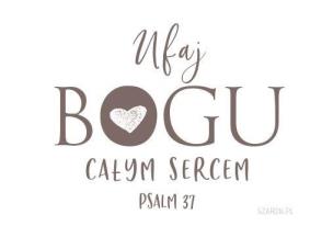 Opakowanie Magnes na lodówkę - Ufaj Bogu całym sercem