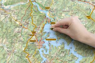 Okładka książki Mapa zdrapka Bieszczady 1:75 000