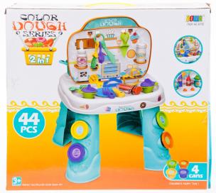 Opakowanie Masa plastyczna z akcesoriami stolik 2w1 kuchnia