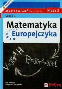 Okładka książki Matematyka Europejczyka GIM 3/1 ćw Helion