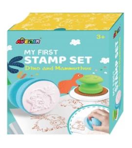 Opakowanie Mój pierwszy zestaw pieczątek Dinozaury i mamuty