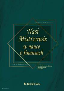 Okładka książki Nasi Mistrzowie w nauce o finansach