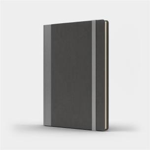 Opakowanie Notatnik A5 Pro M+ gładki szary/srebny