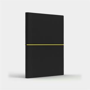 Opakowanie Notatnik B6 Fun S linia czarny/cytrynowy