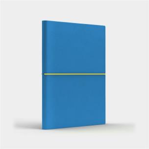 Opakowanie Notatnik B6 Fun S linia niebieski/cytrynowy