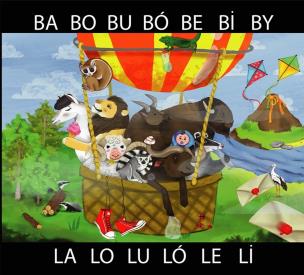 Okładka książki Obrazkowe sylaby BA LA