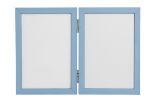 Opakowanie Odcisk bobasa ramka podwójna z glinką niebieska