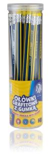 Opakowanie Ołówek trójkątny HB z gumką Drum (36szt) ASTRA