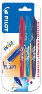 Opakowanie Pióro kulkowe Pilot Frixion ball 07 3 kolory lazur, fiolet, róż blister
