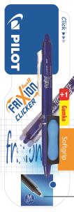 Opakowanie Pióro kulkowe Pilot Frixion Clicker niebieskie + gumka blister