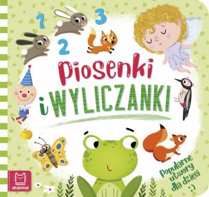 Okładka książki Piosenki i wyliczanki. Popularne utwory dla dzieci