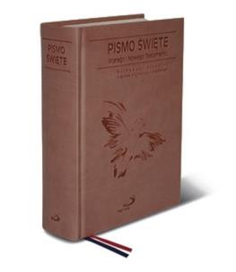 Okładka książki Pismo Święte ST i NT kolor brązowy