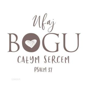 Opakowanie Podstawka korkowa - Ufaj Bogu całym sercem