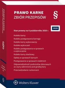 Okładka książki Prawo karne Zbiór przepisów w.59/2020