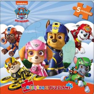 Okładka książki Psi Patrol. Książka z puzzlami.