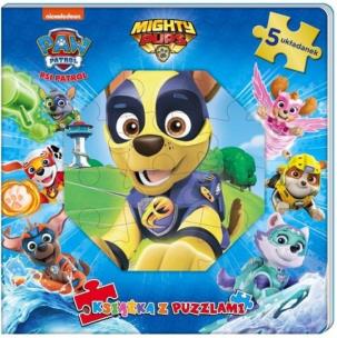 Okładka książki Psi patrol. Książka z puzzlami.