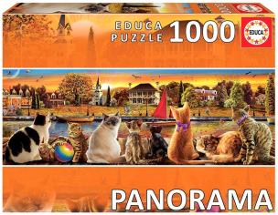 Opakowanie Puzzle 1000 Koty na nabrzeżu (panorama) G3