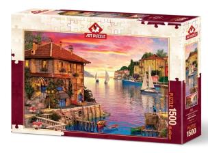 Opakowanie Puzzle 1500 Port śródziemnomorski